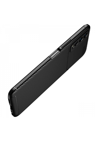 Newface Vivo Y11S Kılıf Auto Focus Karbon Kapak - Kahverengi resmi