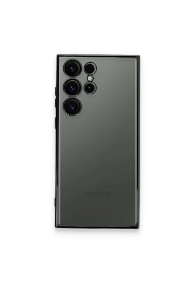 Newface Samsung Galaxy S23 Ultra Kılıf Razer Lensli Silikon - Siyah resmi