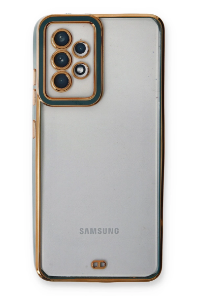 Newface Samsung Galaxy A13 4G Kılıf Liva Lens Silikon - Yeşil resmi
