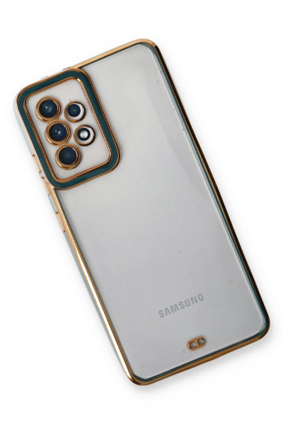 Newface Samsung Galaxy A13 4G Kılıf Liva Lens Silikon - Yeşil resmi
