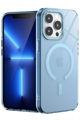 Newface iPhone 13 Pro Kılıf Troy Magsafe Kapak - Mavi resmi