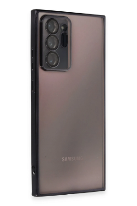 Newface Samsung Galaxy Note 20 Ultra Kılıf Razer Lensli Silikon - Siyah resmi