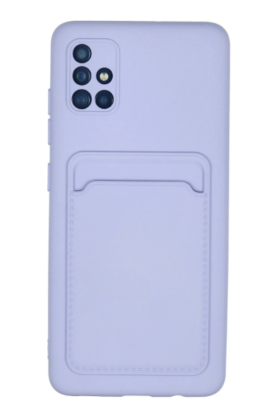 Newface Samsung Galaxy A51 Kılıf Kelvin Kartvizitli Silikon - Lila resmi