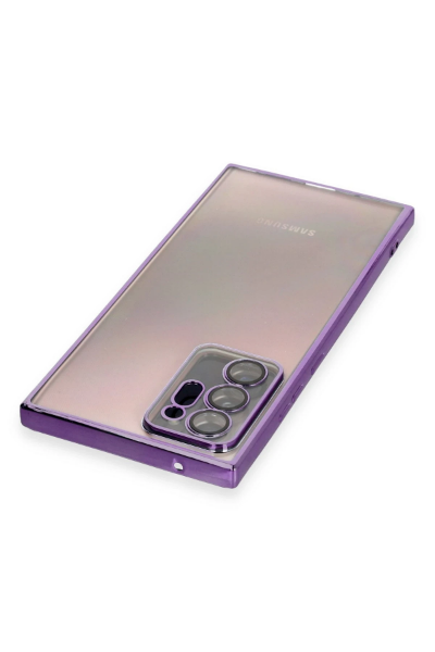 Newface Samsung Galaxy Note 20 Ultra Kılıf Razer Lensli Silikon - Mor resmi