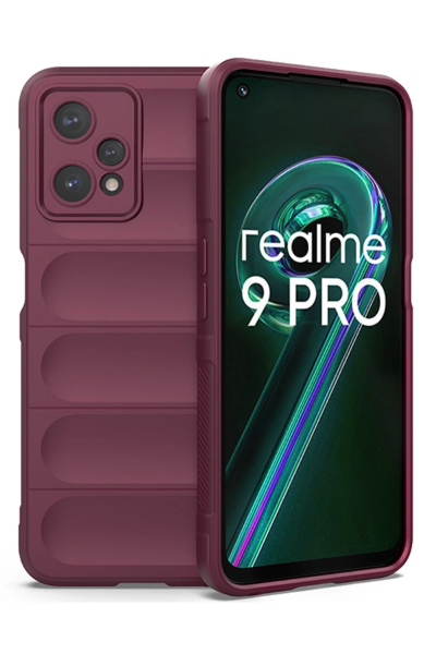 Newface Realme 9 Pro 5G Kılıf Optimum Silikon - Bordo resmi