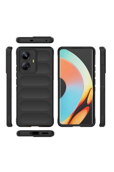 Newface Realme 10 Pro 5G Kılıf Optimum Silikon - Siyah resmi