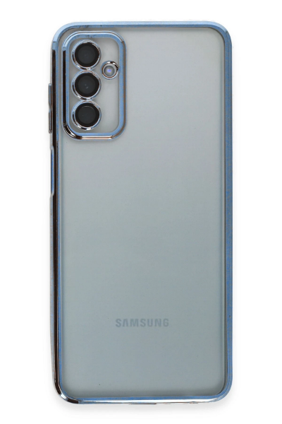 Newface Samsung Galaxy M23 Kılıf Razer Lensli Silikon - Açık Mavi resmi