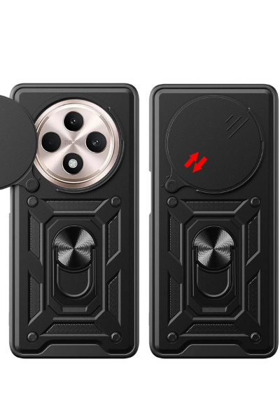 Newface Xiaomi Redmi 14C Kılıf Pars Lens Yüzüklü Silikon - Lacivert resmi
