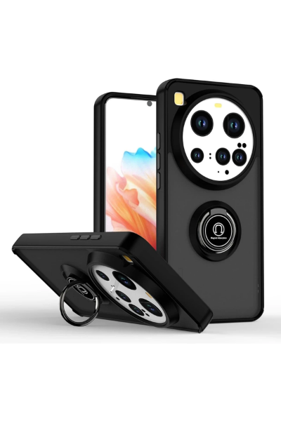 Newface Xiaomi Mi 15 Ultra Kılıf Montreal Yüzüklü Silikon Kapak - Siyah resmi
