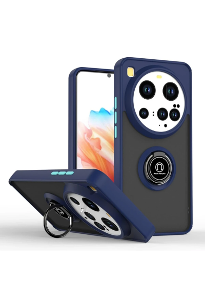 Newface Xiaomi Mi 15 Ultra Kılıf Montreal Yüzüklü Silikon Kapak - Lacivert resmi