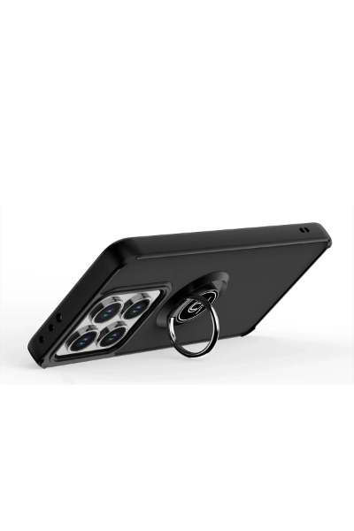 Newface Xiaomi Mi 14T Pro Kılıf Montreal Yüzüklü Silikon Kapak - Lacivert resmi