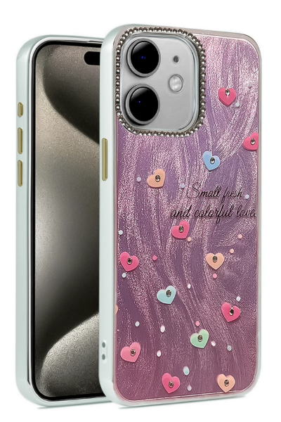 Newface iPhone 11 Kılıf Blade Aynalı Desenli Kapak - Desen 8 resmi