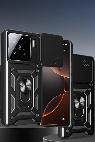 Newface Xiaomi Mi 15 Pro Kılıf Pars Lens Yüzüklü Silikon - Yeşil resmi