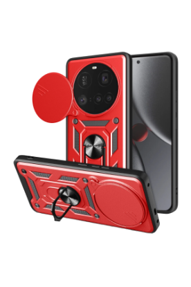Newface Xiaomi Mi 15 Ultra Kılıf Pars Lens Yüzüklü Silikon - Kırmızı resmi