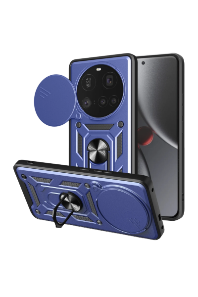 Newface Xiaomi Mi 15 Ultra Kılıf Pars Lens Yüzüklü Silikon - Lacivert resmi