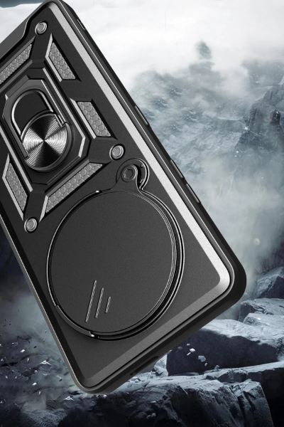 Newface Xiaomi Mi 15 Ultra Kılıf Pars Lens Yüzüklü Silikon - Lacivert resmi