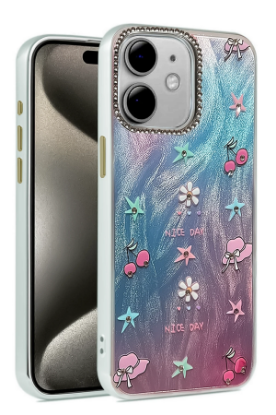 Newface iPhone 12 Kılıf Blade Aynalı Desenli Kapak - Desen 4 resmi