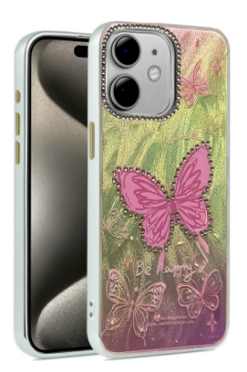 Newface iPhone 12 Kılıf Blade Aynalı Desenli Kapak - Desen 5 resmi