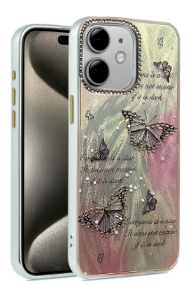 Newface iPhone 12 Kılıf Blade Aynalı Desenli Kapak - Desen 6 resmi