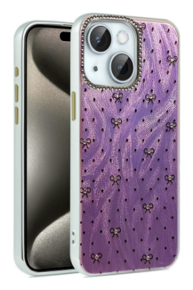 Newface iPhone 14 Kılıf Blade Aynalı Desenli Kapak - Desen 2 resmi