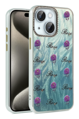 Newface iPhone 15 Kılıf Blade Aynalı Desenli Kapak - Desen 9 resmi