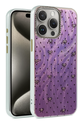 Newface iPhone 15 Pro Max Kılıf Blade Aynalı Desenli Kapak - Desen 2 resmi