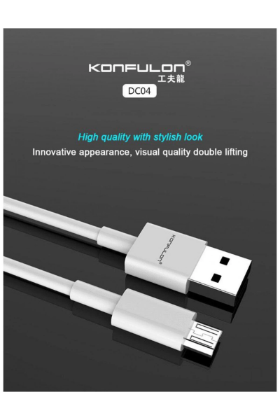 Konfulon DC04 Süper Hızlı Micro USB Kablo 1M 2A resmi