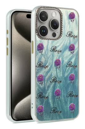 Newface iPhone 15 Pro Kılıf Blade Aynalı Desenli Kapak - Desen 9 resmi