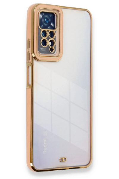 Newface Xiaomi Redmi Note 11 Pro Kılıf Liva Lens Silikon - Rose resmi