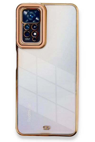 Newface Xiaomi Redmi Note 11 Pro Kılıf Liva Lens Silikon - Rose resmi