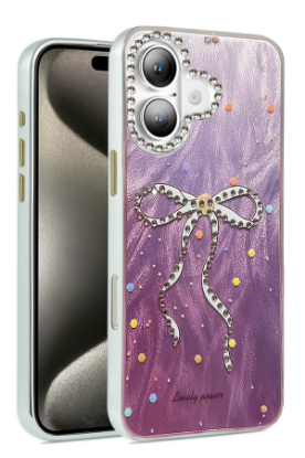 Newface iPhone 16 Kılıf Blade Aynalı Desenli Kapak - Desen 1 resmi