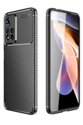 Newface Xiaomi Redmi Note 11 Pro Plus 5G Kılıf Auto Focus Karbon Kapak - Siyah resmi