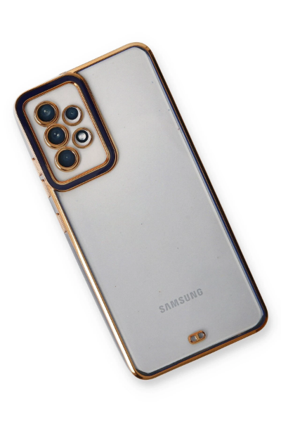 Newface Samsung Galaxy A73 5G Kılıf Liva Lens Silikon - Mavi resmi