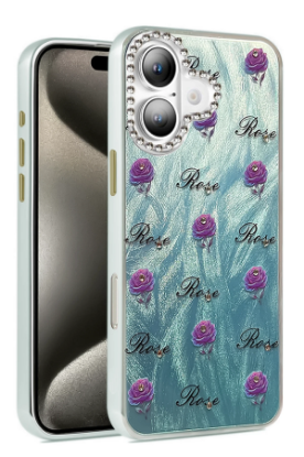 Newface iPhone 16 Kılıf Blade Aynalı Desenli Kapak - Desen 9 resmi