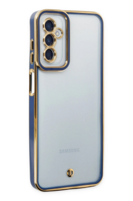 Newface Samsung Galaxy M23 Kılıf Liva Lens Silikon - Mavi resmi