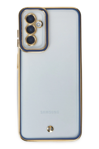 Newface Samsung Galaxy M23 Kılıf Liva Lens Silikon - Mavi resmi