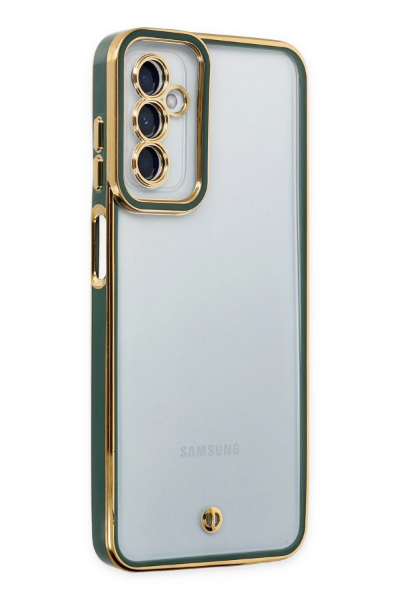 Newface Samsung Galaxy M23 Kılıf Liva Lens Silikon - Yeşil resmi