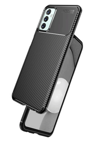 Newface Samsung Galaxy M23 Kılıf Auto Focus Karbon Kapak - Siyah resmi