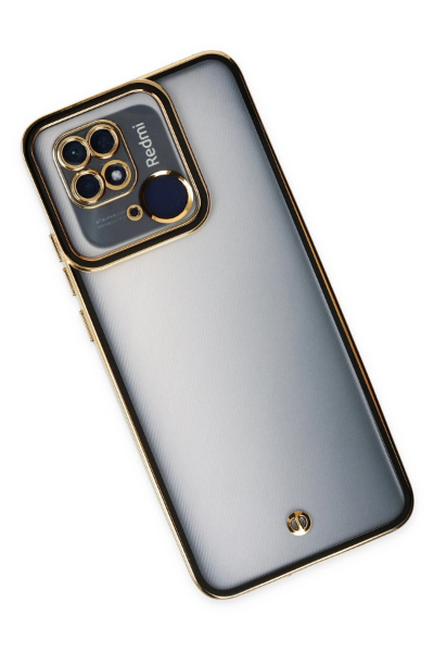 Newface Xiaomi Redmi 10C Kılıf Liva Lens Silikon - Siyah resmi