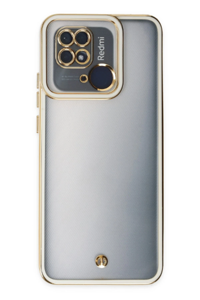 Newface Xiaomi Redmi 10C Kılıf Liva Lens Silikon - Beyaz resmi