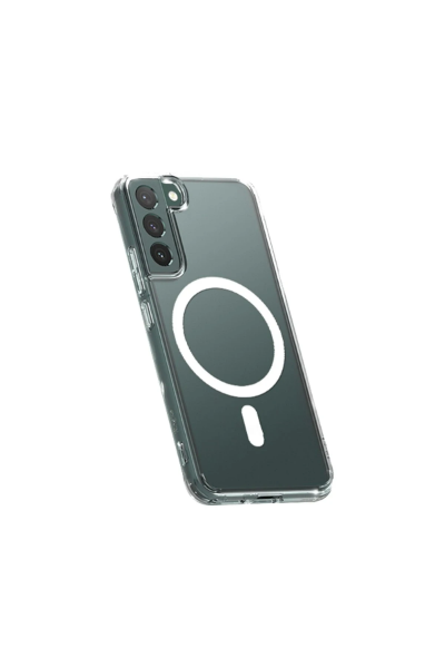 Newface Samsung Galaxy S22 Plus Kılıf Magneticsafe Şeffaf Silikon - Şeffaf resmi