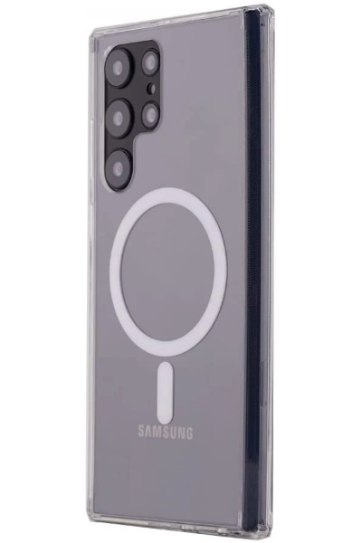 Newface Samsung Galaxy S22 Ultra Kılıf Magneticsafe Şeffaf Silikon - Şeffaf resmi