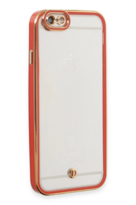 Newface iPhone 6 Kılıf Liva Lens Silikon - Kırmızı resmi