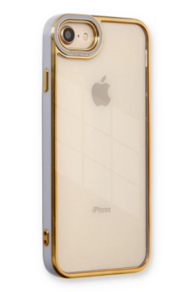 Newface iPhone 7 Kılıf Liva Lens Silikon - Lila resmi