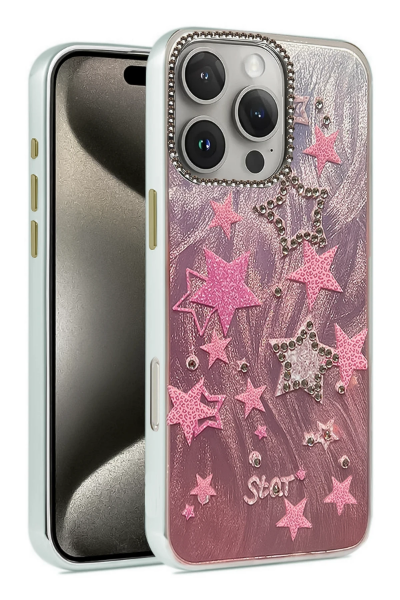 Newface iPhone 16 Pro Max Kılıf Blade Aynalı Desenli Kapak - Desen 7 resmi