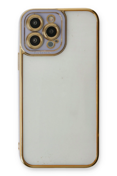 Newface iPhone 13 Pro Kılıf Liva Lens Silikon - Lila resmi