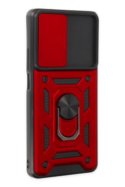 Newface Xiaomi Mi 11T Pro Kılıf Pars Lens Yüzüklü Silikon - Kırmızı resmi