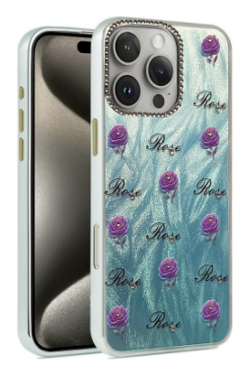 Newface iPhone 16 Pro Max Kılıf Blade Aynalı Desenli Kapak - Desen 9 resmi