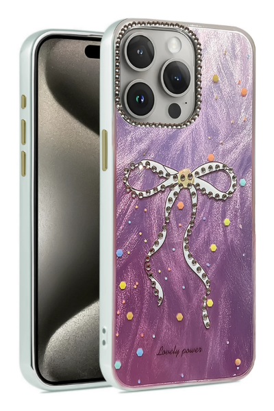 Newface iPhone 14 Pro Kılıf Blade Aynalı Desenli Kapak - Desen 1 resmi