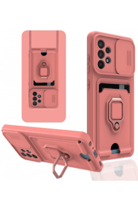 Newface Samsung Galaxy A32 Kılıf Zuma Kartvizitli Yüzüklü Silikon - Pembe resmi